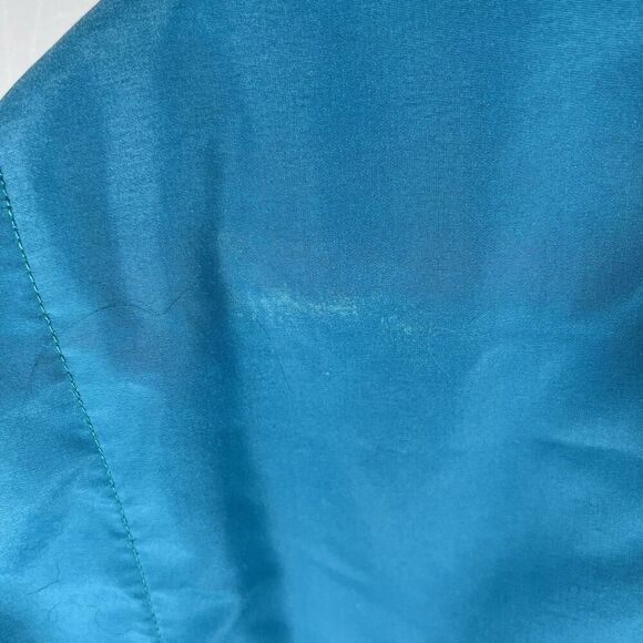 Vintage Rossignol Teal Fleece Lined Full Zip Jacket Winter Coat Men's XL - Picture 10 of 11